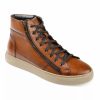 Mens * | Thomas & Vine Xander Men'S Leather High-Top Sneakers Brown