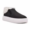 Womens * | Nine West Klines Women'S Faux-Fur Sneakers Black