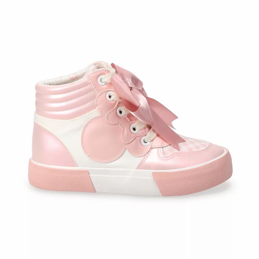 Girls * | Disney'S Minnie Mouse Little Girls' High Top Sneakers