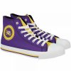 Mens * | Men'S Foco Lsu Tigers High Top Canvas Sneakers