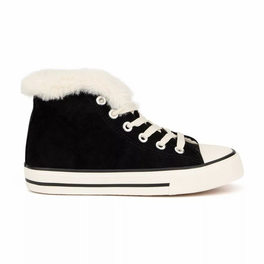 Girls * | Olivia Miller Lori Girls' Faux-Fur High Top Sneakers