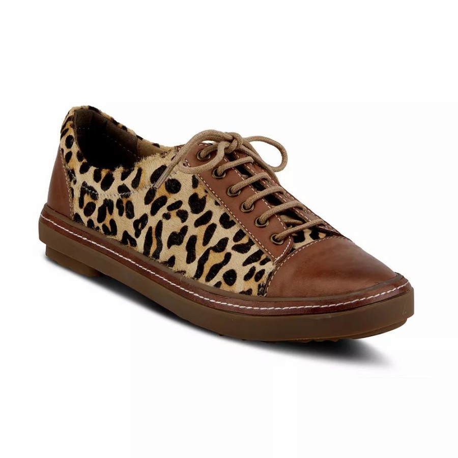 Womens * | L'Artiste By Spring Step Libbi-Leopard Women'S Leather Sneakers