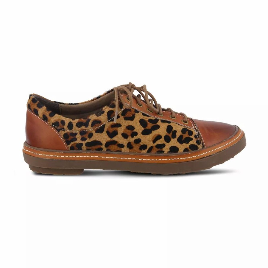 Womens * | L'Artiste By Spring Step Libbi-Leopard Women'S Leather Sneakers