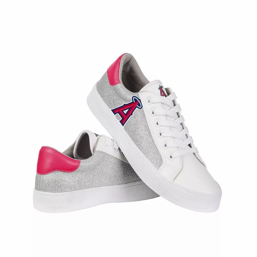 Womens * | Women'S Foco Los Angeles Angels Glitter Sneakers