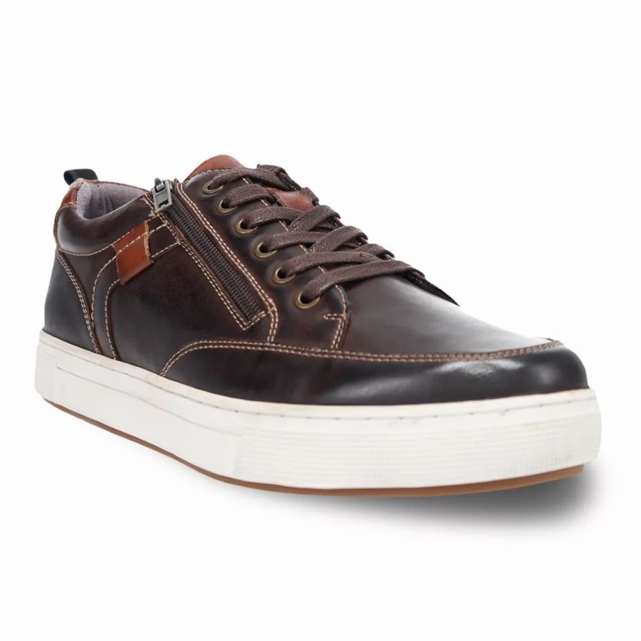 Mens * | Propet Karsten Men'S Leather Sneakers