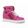 Womens * | Yoki Demian 5 Women'S Mesh High-Top Sneakers Pink