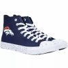 Mens * | Men'S Foco Denver Broncos Paint Splatter High Top Sneakers