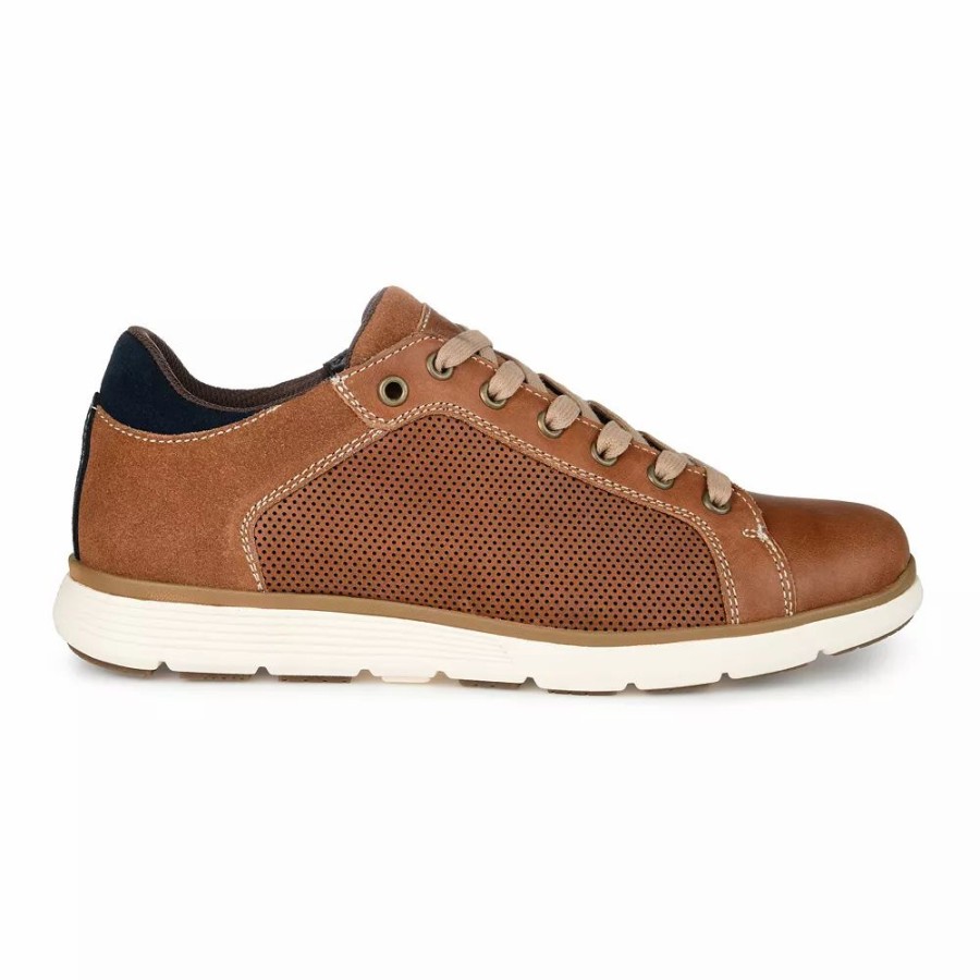 Mens * | Territory Ramble Men'S Perforated Leather Sneakers