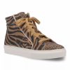 Womens * | Dingo Concrete Jungle Women'S Leather Animal Print Sneakers