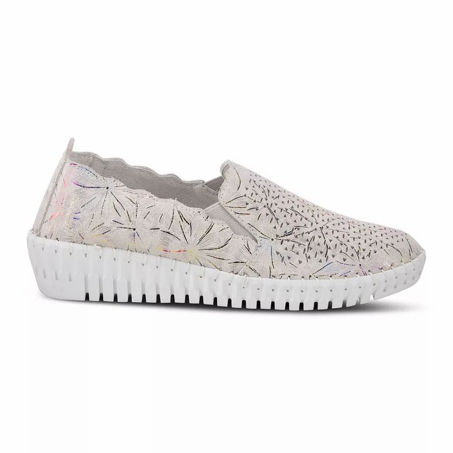 Womens * | Spring Step Saszier Women'S Leather Slip-On Sneakers Ice Multi