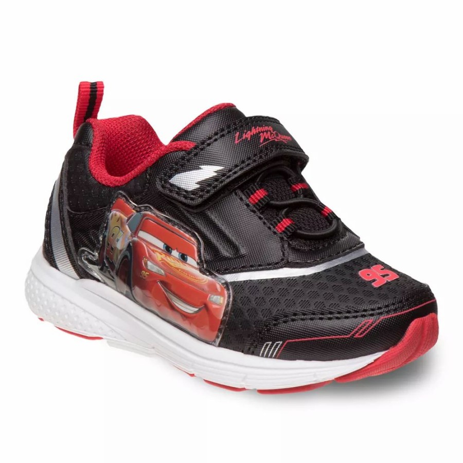 Boys * | Disney / Pixar Cars Lightning Mcqueen Toddler Boys' Light-Up Sneakers