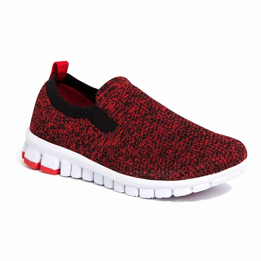 Boys * | Nosox By Deer Stags Eddy Jr Boys' Slip-On Sneakers Red Black