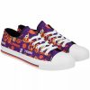 Mens * | Men'S Foco Clemson Tigers Food Print Low Top Canvas Sneakers