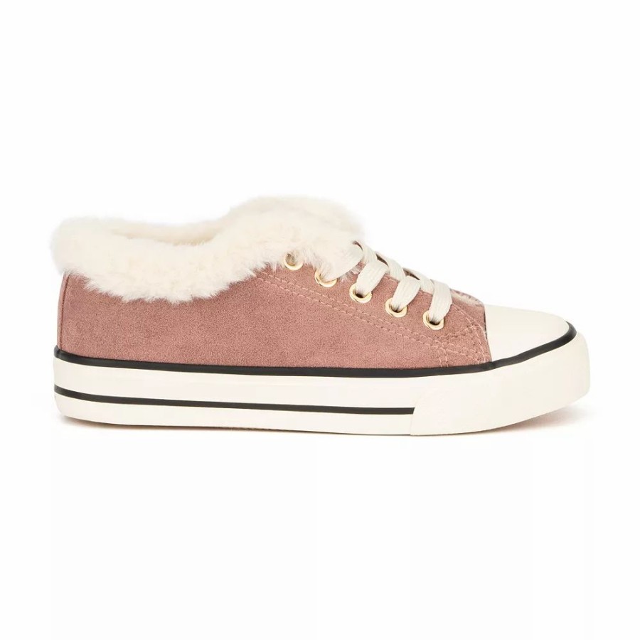 Girls * | Olivia Miller Missy Girls' Faux-Fur Sneakers