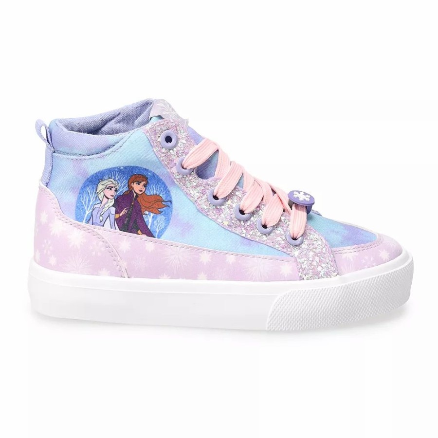 Girls * | Disney'S Frozen Anna & Elsa Girls' High-Top Sneakers