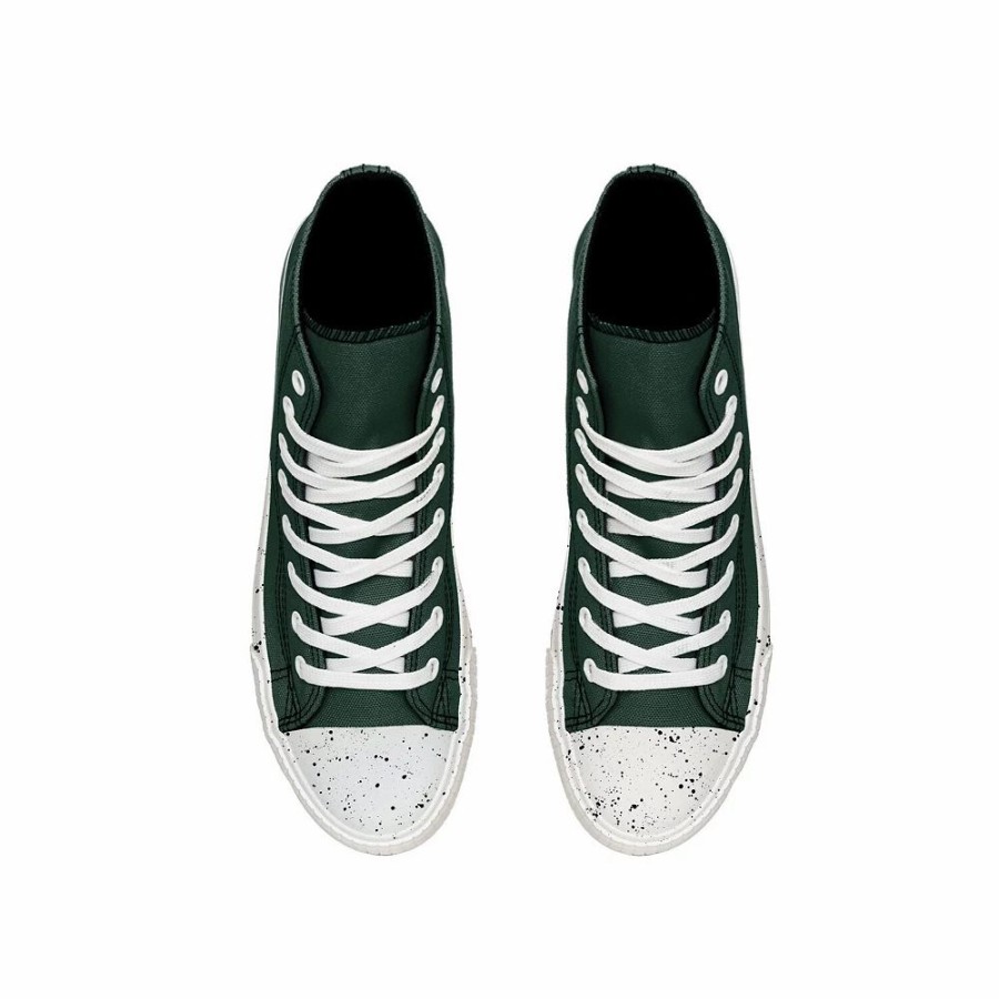 Mens * | Men'S Foco Green Bay Packers Paint Splatter High Top Sneakers