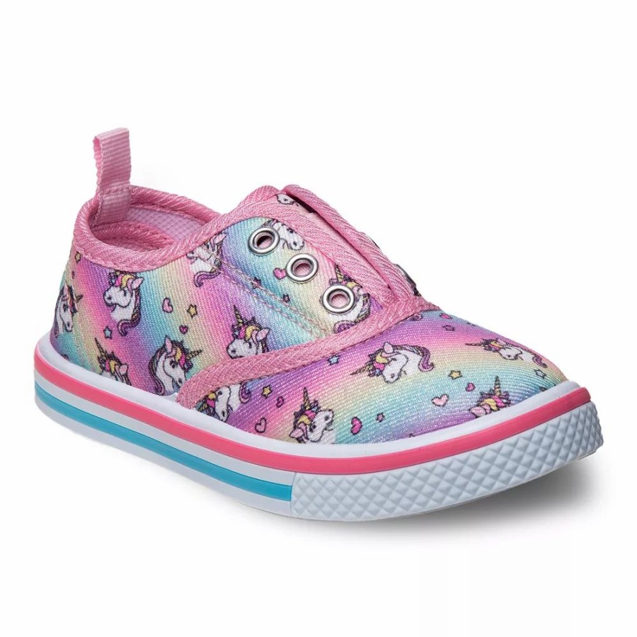 Girls * | Laura Ashley Toddler Girls' Unicorn Slip-On Sneakers