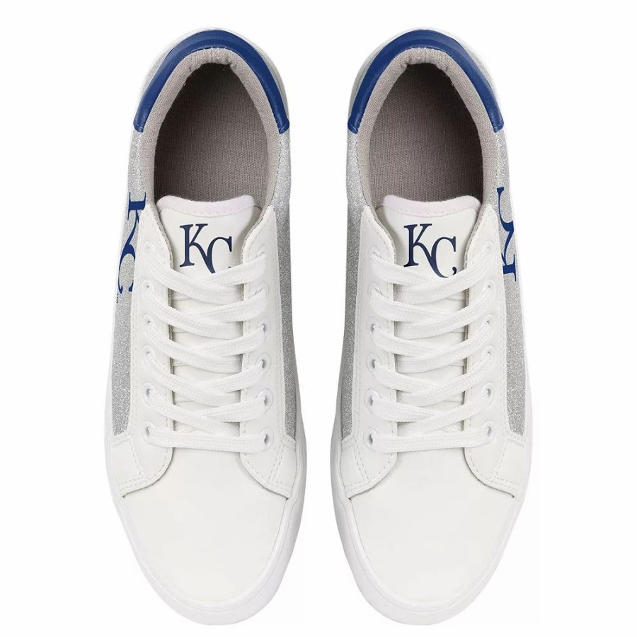 Womens * | Women'S Foco Kansas City Royals Glitter Sneakers