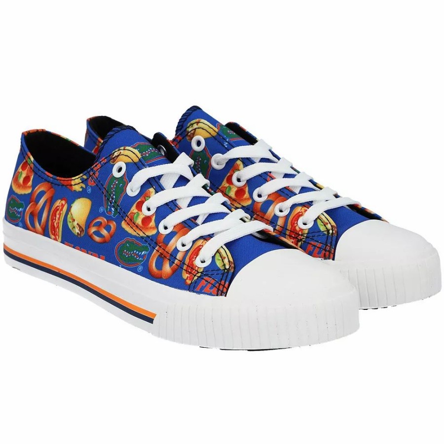 Mens * | Men'S Foco Florida Gators Food Print Low Top Canvas Sneakers