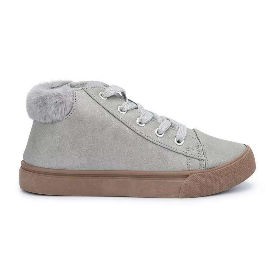 Girls * | Olivia Miller Bella Girls' Faux-Fur Sneakers