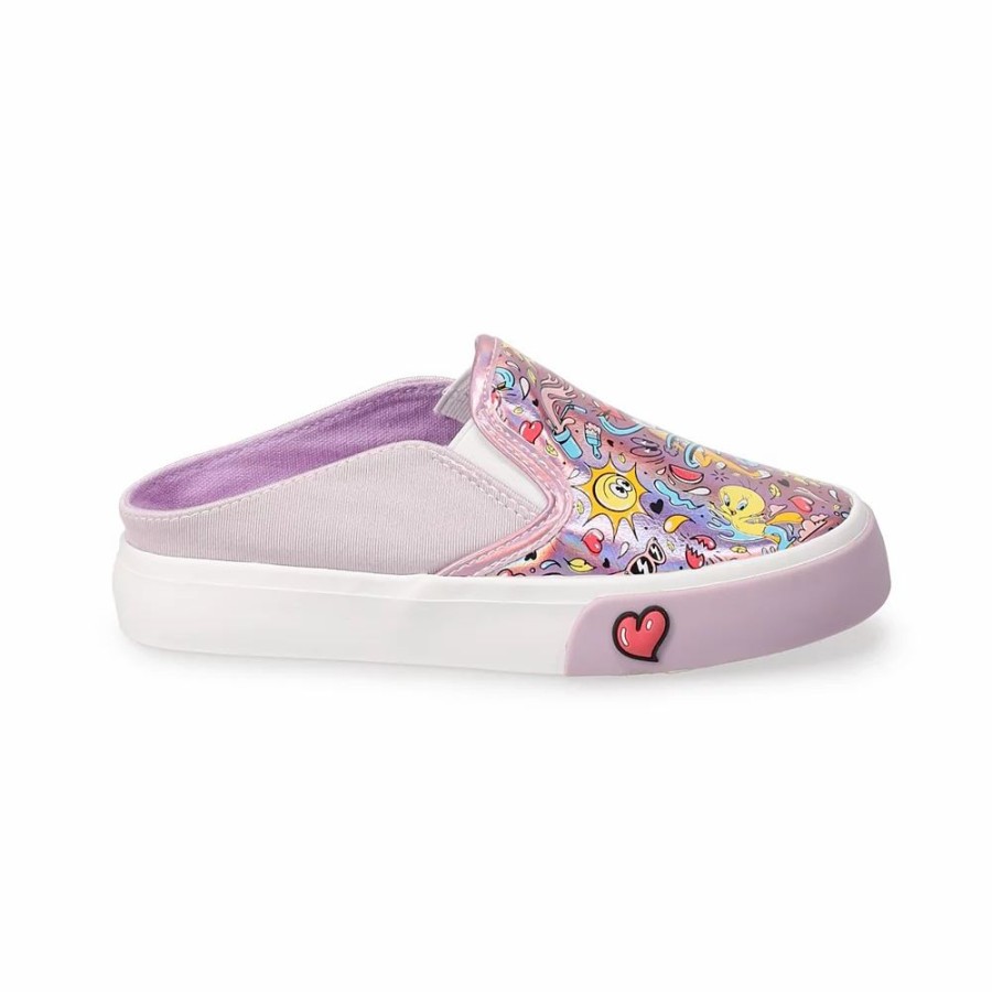 Girls * | Little Girls' Looney Tunes Mule Slip-On Sneakers