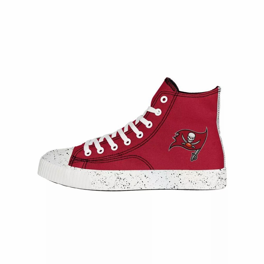 Mens * | Men'S Foco Tampa Bay Buccaneers Paint Splatter High Top Sneakers